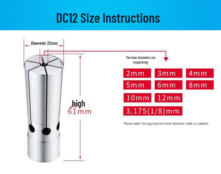 High Precision BT30/40/50 Pull-back Tool Holder DC06/08/12 for High-Speed Deep Hole Collet and Small Diameter Milling Cutter.