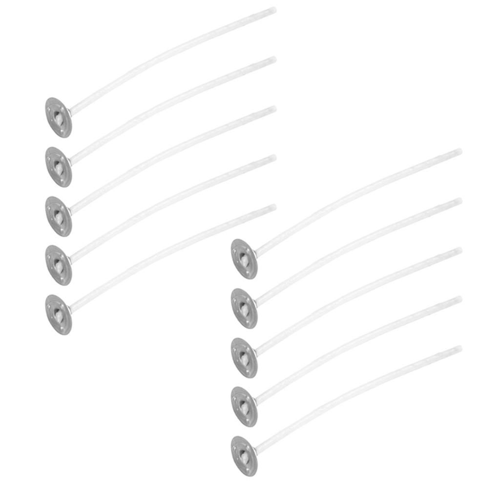 50 шт. фитилей для свечей, предварительно пропитанные воском фитили с хлопковым сердечником с основанием для изготовления ароматических свечей своими руками, 8 см 3,1 дюйма