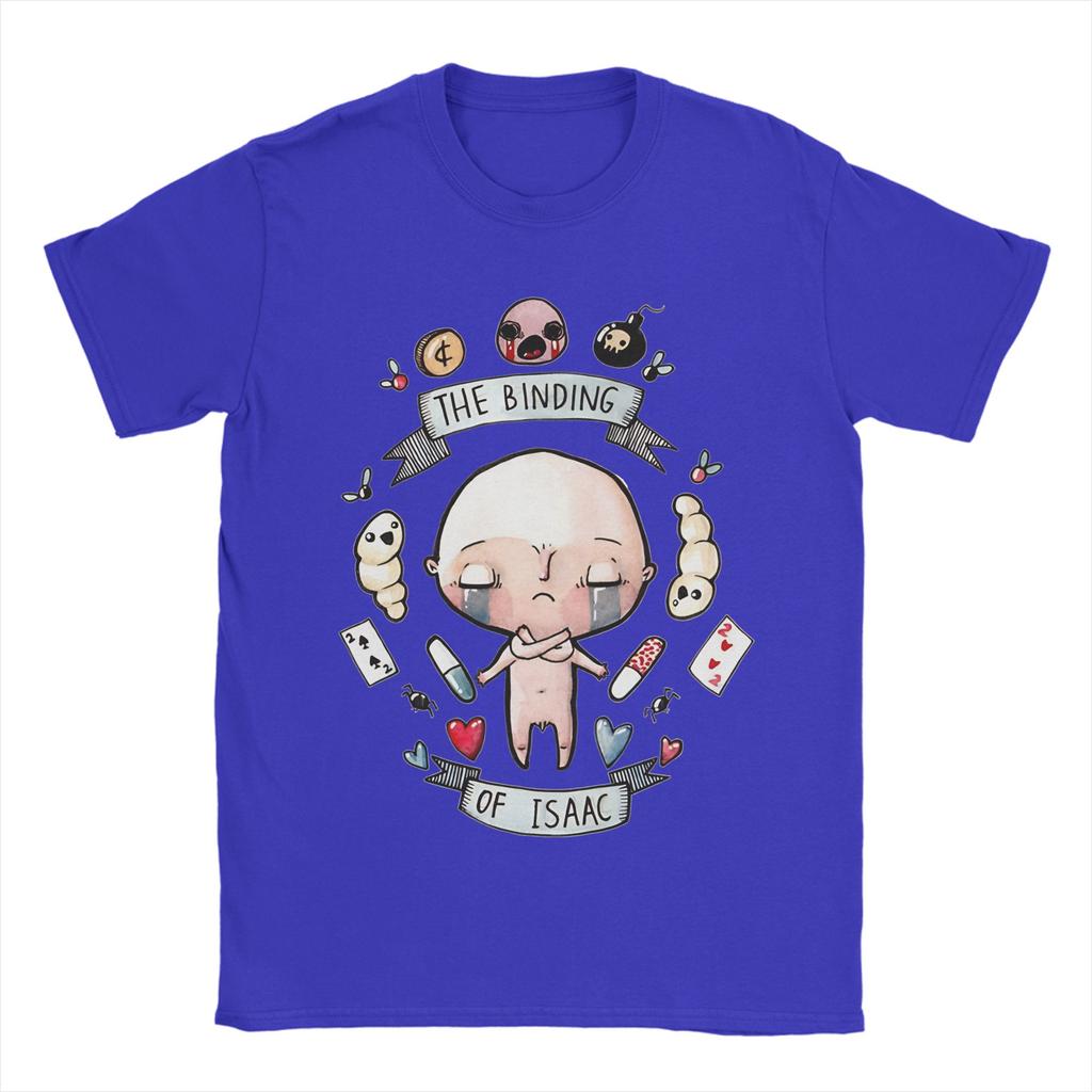 Уникальная футболка The Binding Of Isaac для унисекс с круглым вырезом, хлопковые футболки с коротким рукавом, топы больших размеров