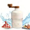 with Ice Cube Mold Mini Shaved Ice Machine Hand-Operated Small Hail Machine  Kitchen Tool