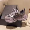 Sneakers Women's Spring New Fashion Mesh Breathable Popular Heightened Thick Sole