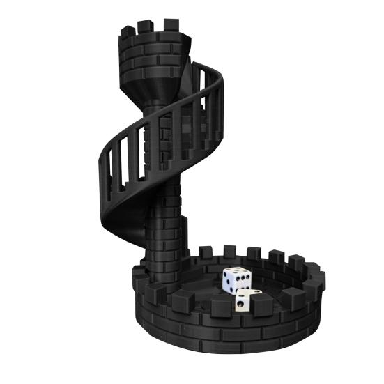 DND Dice Tower with Tray Dice Rolling Tower Dice Board Games Accessories for Role Playing Game Dungeons And Dragons D&D TRPG