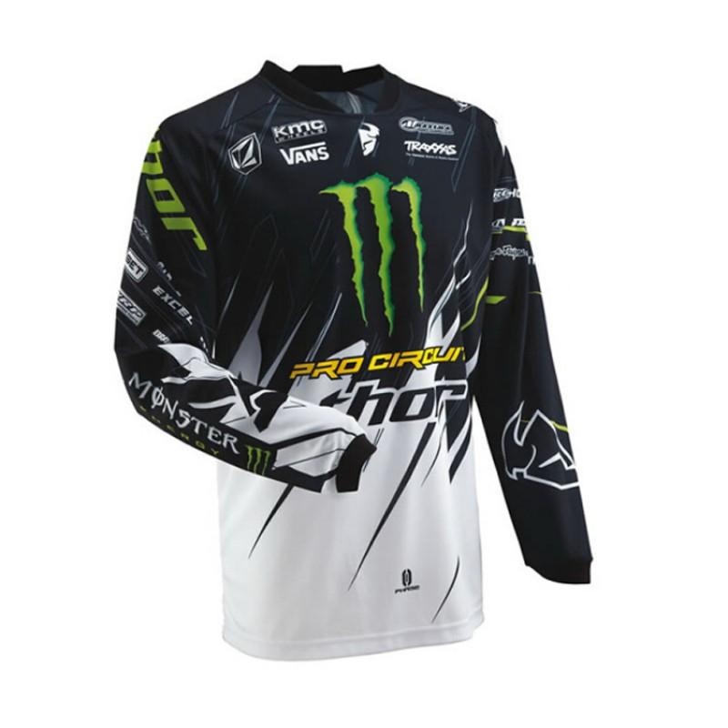 Mens Long Sleeve Cycling Jersey Mountain Bike Motocross Racing Wear Breathable Riding Apparel