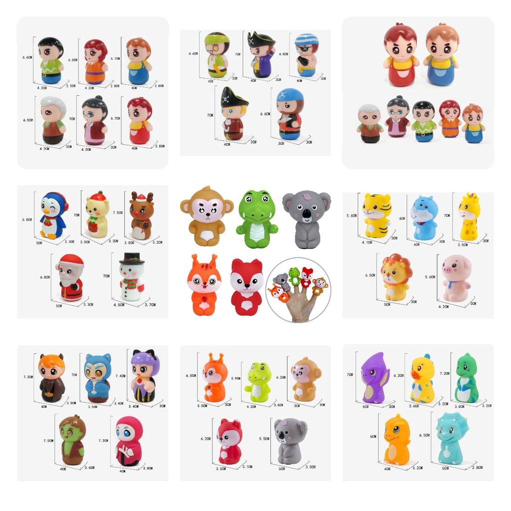 Soft Pvc Animal Finger Puppets For Early Education And Family Fun Halloween Pumpkin Monster