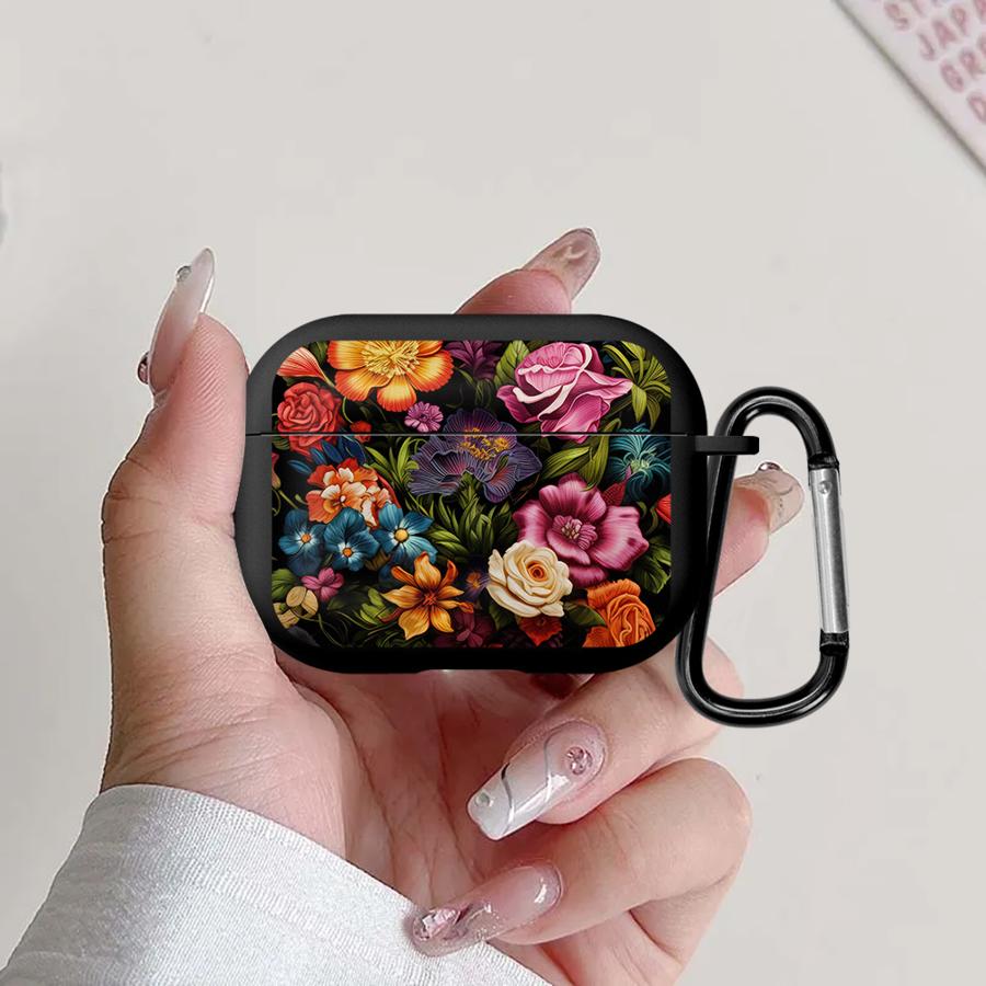 Чехол для Airpods 4 Pro 2 Pro2 3 Pro3 1 Чехлы для наушников Чехол Маленькие Цветочные Узоры Мода