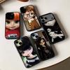 Japanese Korean Retro Doll Dark Baby Artist Black Hard Plastic Phone Case For Iphone 17 Air 16 15 14 13 12 11 Pro Max PC TPU
