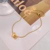 Summer Love Titanium Steel Heart Anklet: Simple & Versatile Japanese-Korean Fashion Jewelry for Women