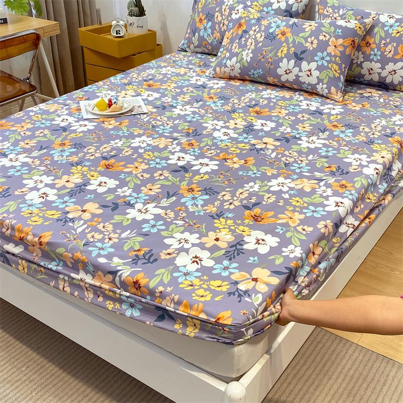 Хлопковая наволочка для шапки-кровати, трехсекционный защитный чехол Simmons, нескользящий наматрасник