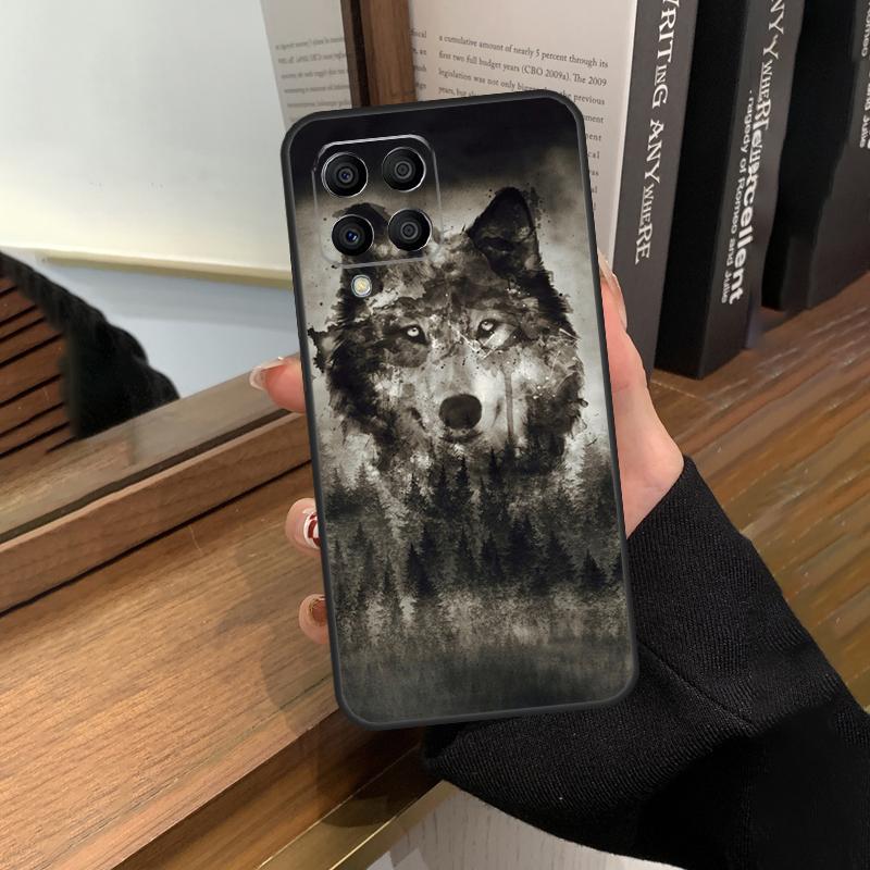 Чехол с волком для Samsung Galaxy M20 M14 M34 M54 M13 M23 M33 M53 M21 M51 M30s M31s M12 M32 M52