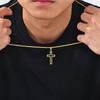 Повседневные полые necklaces с крестом для мужчин и мальчиков, водонепроницаемый кулон-крест из нержавеющей стали, религиозные украшения для веры и молитвы, подарок