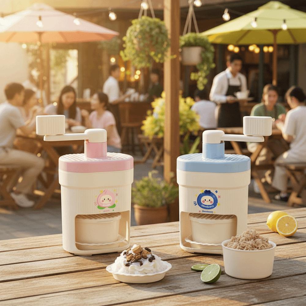 Мультяшный маленький ручной измельчитель льда Портативный ручной дробитель льда Ручное управление Мини-дизайн Ручной колотый лед Вечеринка