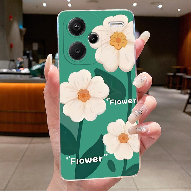 Case For Xiaomi Redmi Note 13 Pro Plus 5G Fundas For Poco X6 5G Flower Butterfly Protective Casing Soft Silicone TPU Phone Cover