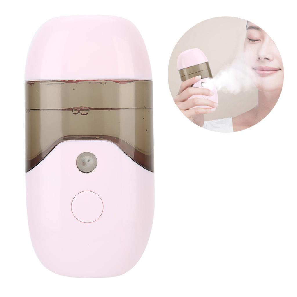 Нано-распылитель емкостью 50 мл, портативный ручной распылитель для увлажнения лица, розовый