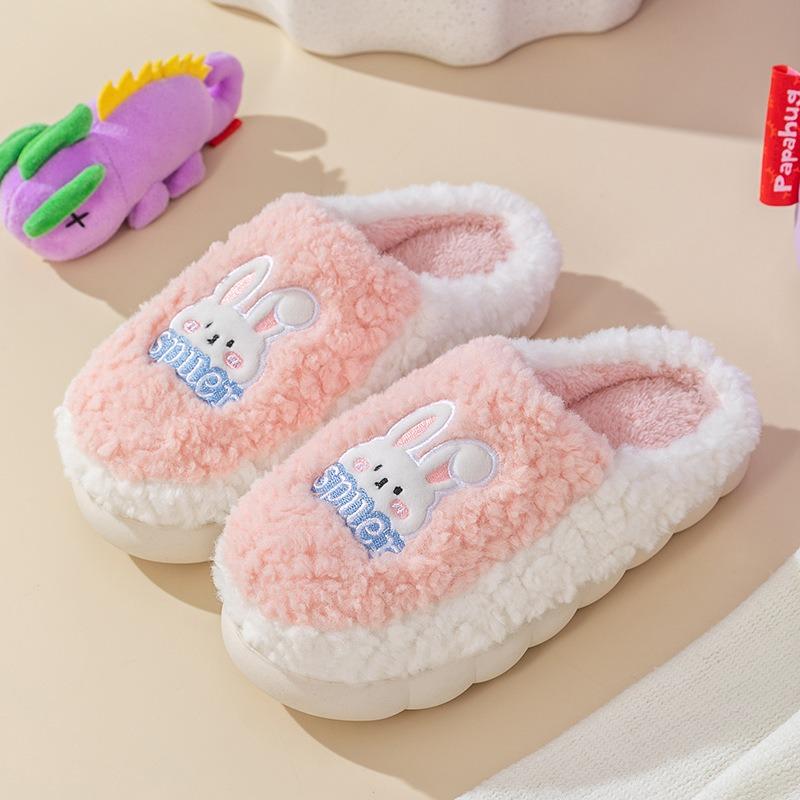 Тапочки Плюшевые тапочки на толстой подошве