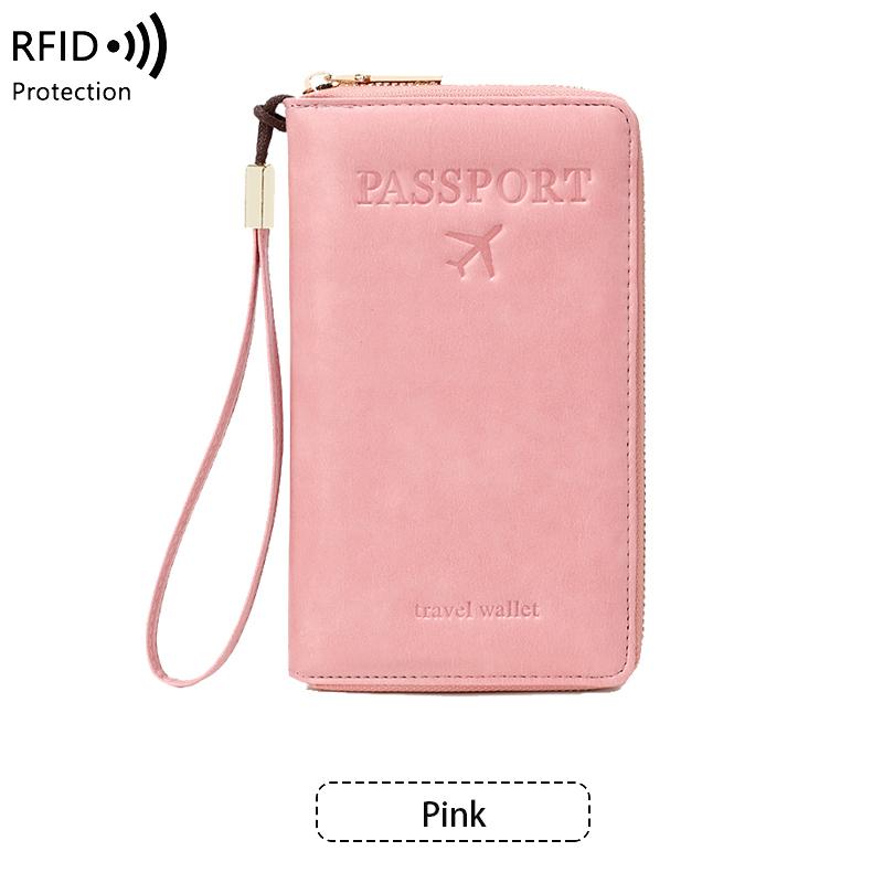 Минималистичный ретро-паспортный чехол RFID, многофункциональный держатель для удостоверения личности, банковской карты, паспорта, высококачественные дорожные аксессуары из искусственной кожи