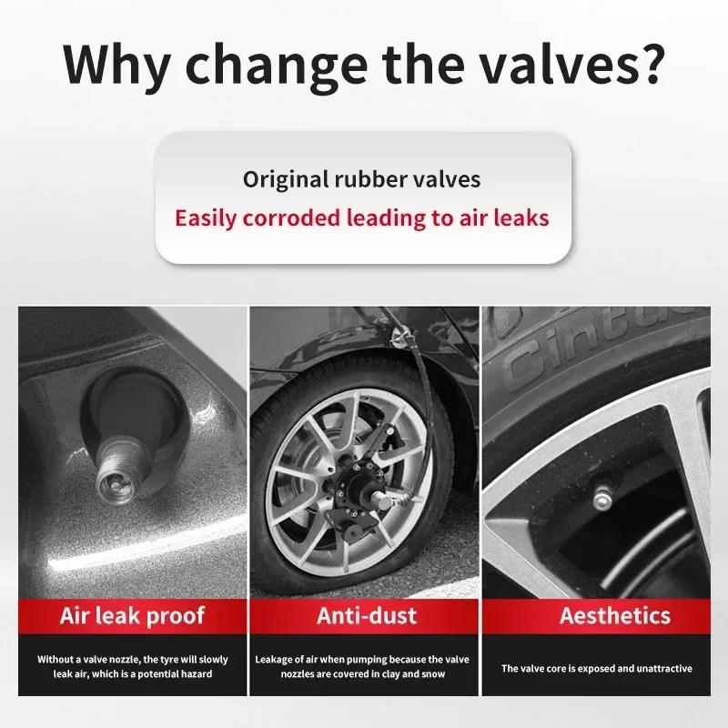 UMZJP1 New For Mercedes Benz 4Pcs Metal Car Tire Valve Caps Wheel Dust Cover Car Accessories for Mercedes Benz AMG W204 W211 W212 W213