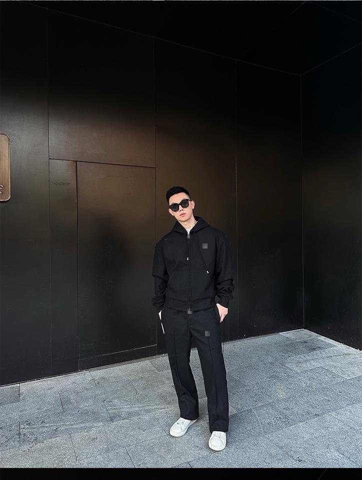 Мужская толстовка с капюшоном и логотипом Nan You Lv Jia из шерсти и хлопка: Тяжелая зимняя повседневная толстовка с длинным рукавом