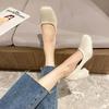 Shoes for Women 2024 Moccasins Green Ladies Summer Footwear Square Toe High Heels Pumps On Heeled Young Fashion Chic and Elegant