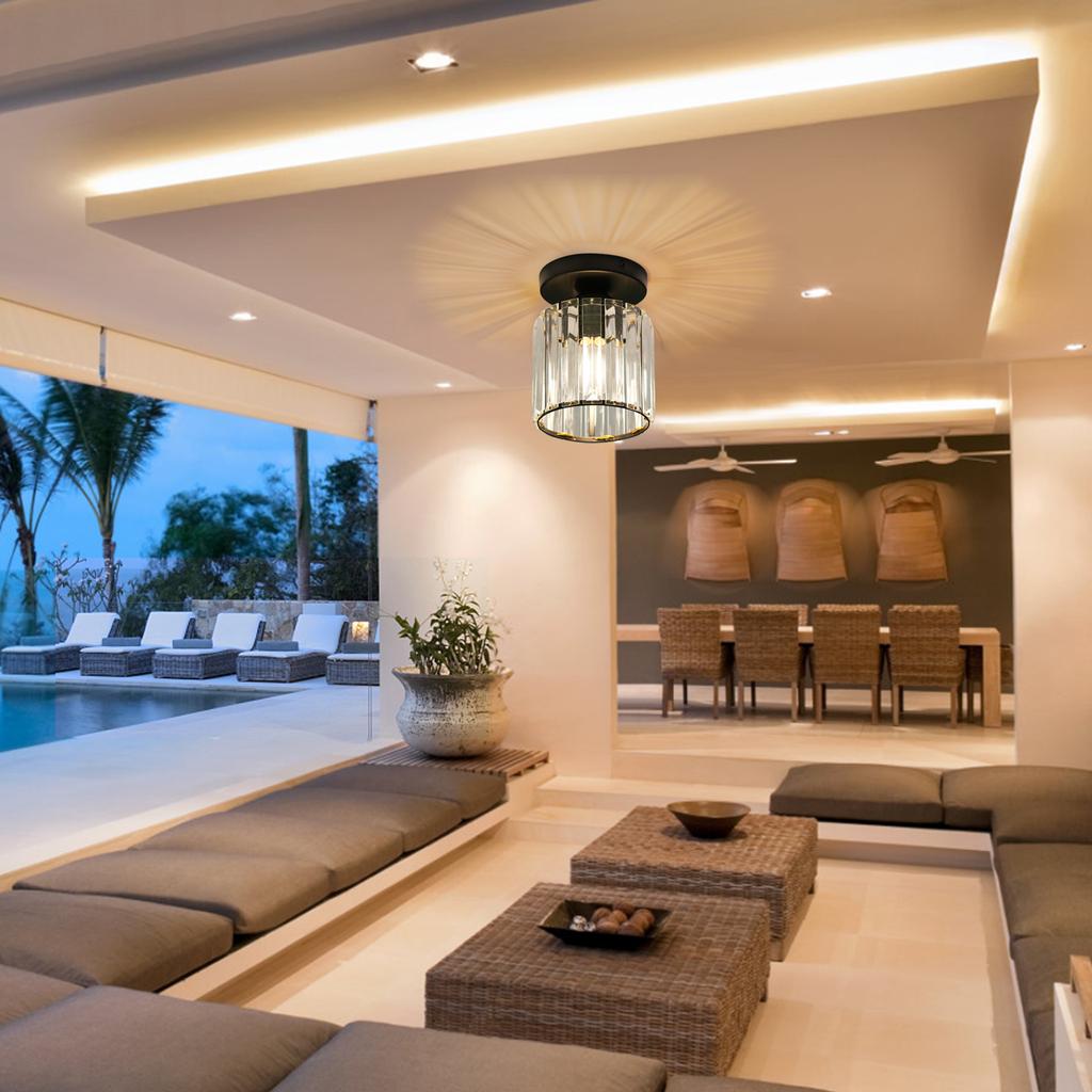 Balcony Light Aisle Entrance Hallway Entry Checkroom Post-modern Minimalist Crystal Ceiling Light