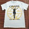 Винтажная Хлопковая Белая Футболка Группы Crass Размеры от S до 5XL