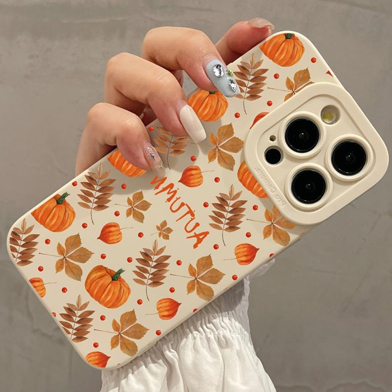 Белый осенний графический чехол для телефона для iPhone 16 15 14 13 12 11 x XR Xs SE2 SE 8 7 plus pro Max mini силиконовая задняя крышка