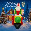 11.81FT Holiday Lighting With LED Lights Giant Christmas Inflatable Decoration Santa Train Xmas Garden Supplies Home Ornaments