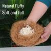 Coconut & Grass Fiber Bird and Small Animal Nest Bedding with Wood Shavings for Zebra Finch and Parrot Breeding