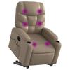 VidaXL Fauteuil Inclinable de Massage Électrique, Chaise de Relaxation avec Dossier et Repose-pied Réglables, Siège de 3204685