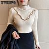 Half High Neck Women's Sweater Autumn and Winter Fashion Slim Knitted Sweater Long Sleeved Pullover Sweater