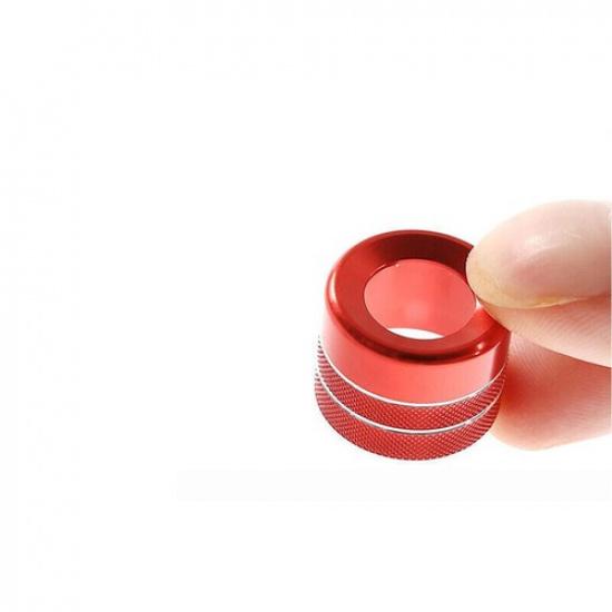 2009-15 Console Air Conditioner For BMW 7 Series Red Aluminum Button Knob Cover