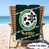 1PC Custom Name Beach Towel Maccabi FC Crest Beach Towel, Suitable for Camping, Travel, Beach Accessories, Super Absorbent, Family Gift