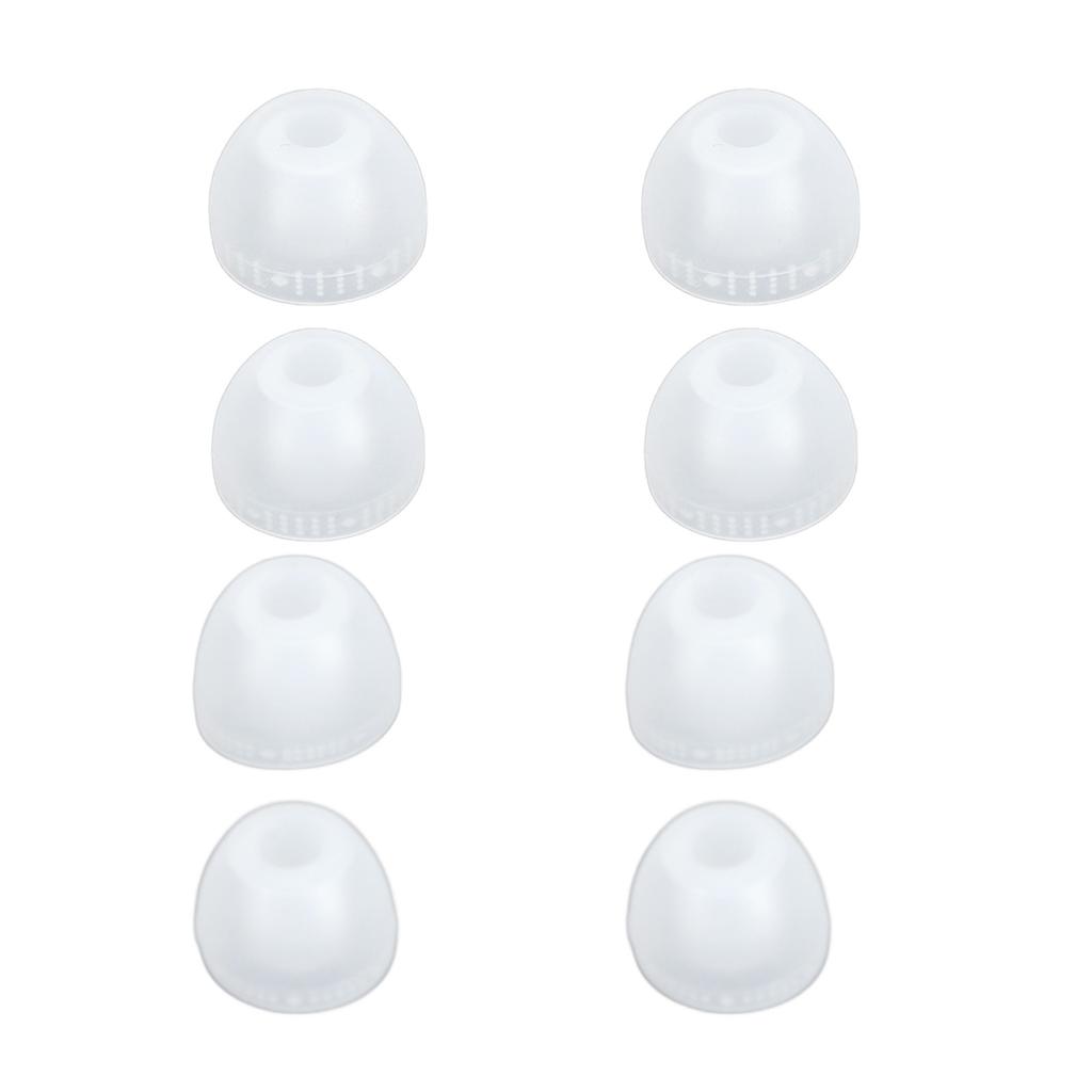 Replacement Earbuds Tips Silicone 4 Sizes Noise Cancelling Comfortable Ear Tips Ear Cap for Inner Hole 4.0‑5.5mm Earbuds
