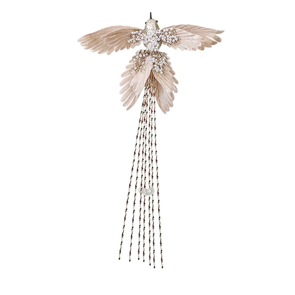 39cm Artificial Hummingbird Decoration Glitter Realistic Bird Hanging Pendant Handmade Beautiful Xmas Tree Ornamentst