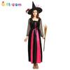 Halloween Holiday Party Witch Vampire Adult Rose Feather Witch Character Parody Costume