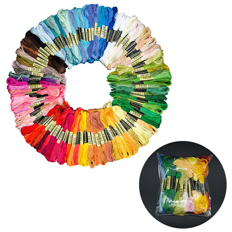 24/100/50 ниток для вышивки крестом хлопчатобумажных ниток мулине для шитья рукоделия