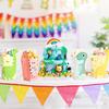 Color Dinosaur Popcorn Paper Box Cute Cartoon Disposable Food Grade Potato Chips French Fries Snacks Children'S Packing