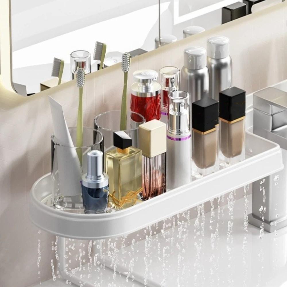 Water Drainage Faucet Storage Shelf Dual-grid Kitchen Organizer Rack Tap Drainage Holder Sink