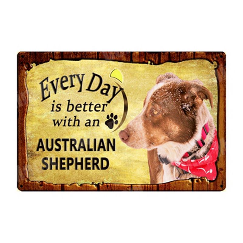 ПРЕДУПРЕЖДЕНИЕ: слишком ласковый домашний питомец на дежурстве, винтажные металлические жестяные вывески, бар, паб, домашний сад, декоративная тарелка, плакаты с собаками, настенный декор N335
