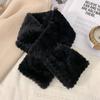 Soft Cross Scarf Thickened Winter Scarves Elegant Knitted Neckerchief  Outdoor