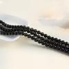 Натуральный Браслет из Черного Обсидиана Высокого Качества, Ручная Работа, Аксессуары для Украшений, Материал из Россыпных Бусин, Браслет на Длинной Нити.