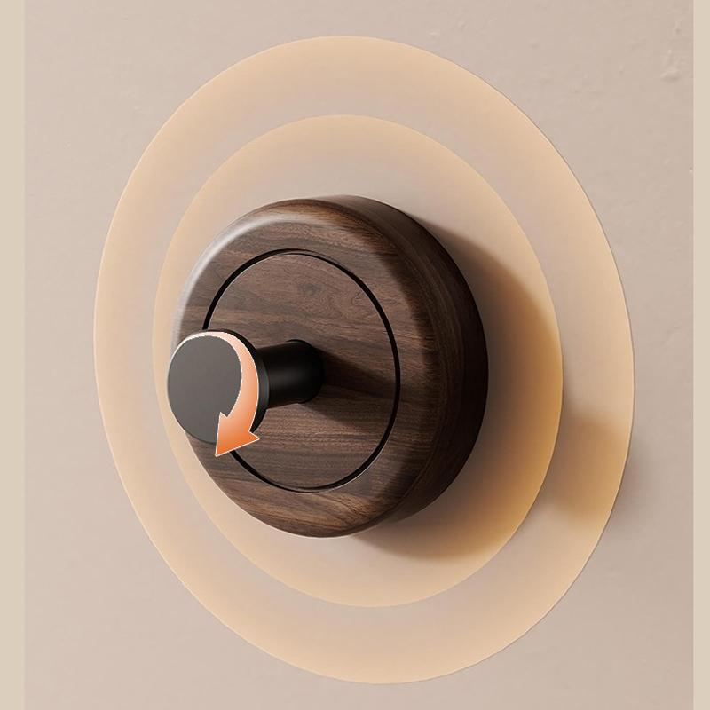 1/4pcs Walnut Wood Suction Cup Hook Strong Vacuum Keys Clothes Hanger Hook Waterproof Kitchen Bathroom Robe Towel organizer Hook