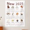 Настенный календарь 2025 года, разборчивая печать, настенное украшение, моющийся домашний офис, напоминание о декоре