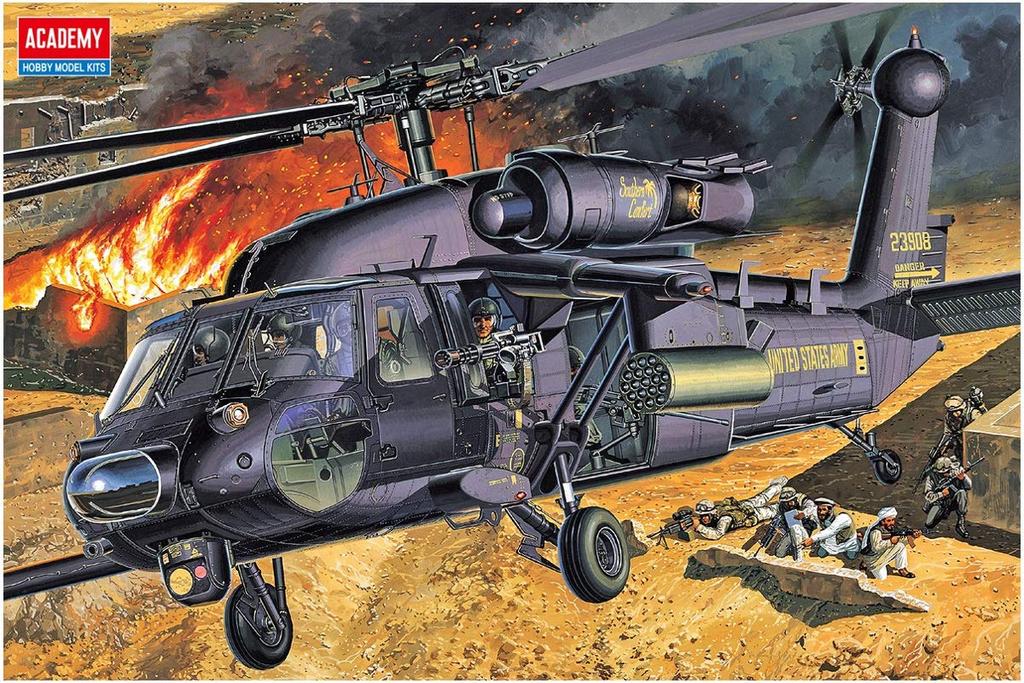 Пластиковая модель Academy DAP Black Hawk AM12115 1/35 AH-60L