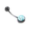 Les Trésors De Lily [I9492] - Бирюзово-синий пирсинг «Кристалл»