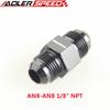 AN4 AN6 AN8 AN10 Male To Female 1/8" NPT Gauge / Sensor Side Port Adapter Oil Fuel Fitting Hose End