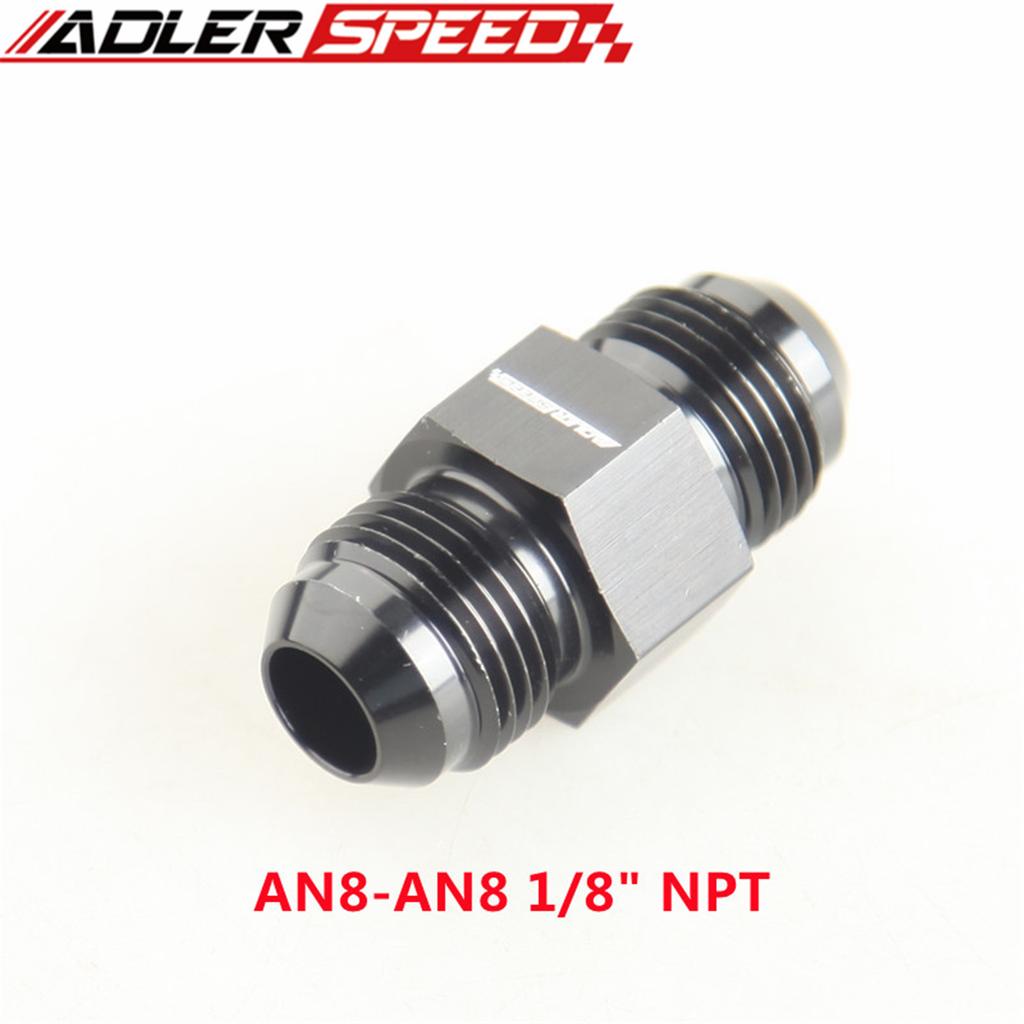 AN4 AN6 AN8 AN10 Male To Female 1/8" NPT Gauge / Sensor Side Port Adapter Oil Fuel Fitting Hose End