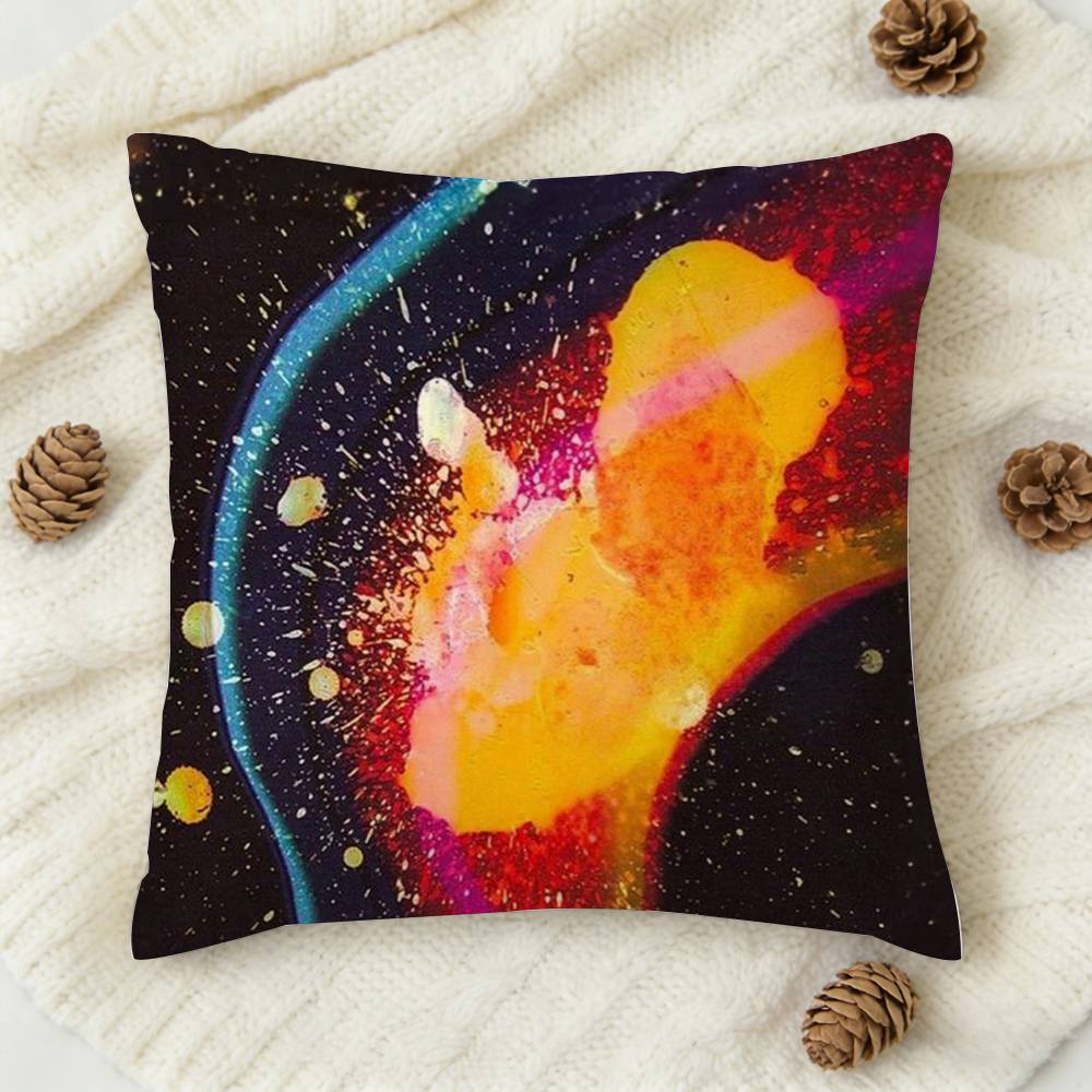 RRadiohead In Rainbows Skin Sticker Wrap Doublesided Printed Square Decorative Cushion Cover for Sofa Living Room Home Decor