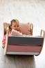 Wooden rocker multicoloured Sunny pink-grey