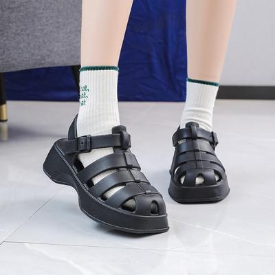 Женские модные универсальные пляжные сандалии на платформе с нескользящей подошвой