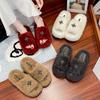 Французские нежные пушистые туфли для женщин 2025 новая осенняя коллекция универсальные туфли с характером высококлассные универсальные тапочки